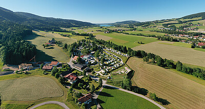 Drohnenaufnahme vom Camp Mondseeland