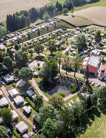 Drohnenaufnahme vom Camp Mondseeland